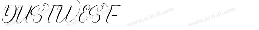 DUST WEST字体转换